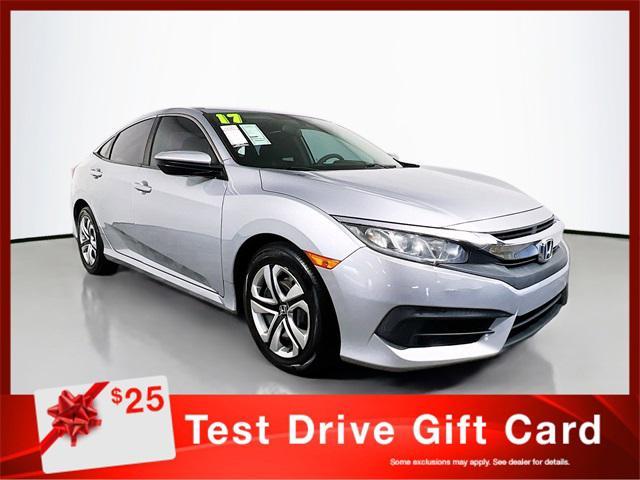 used 2017 Honda Civic car, priced at $13,080