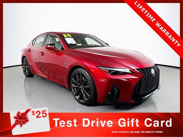 used 2024 Lexus IS 350 car, priced at $43,246
