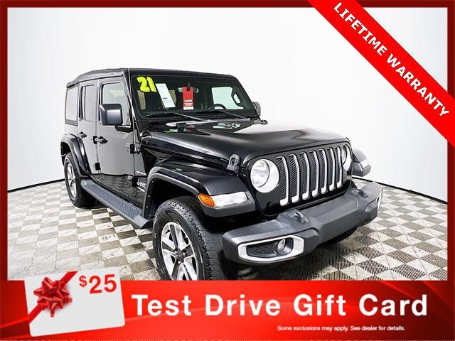 used 2021 Jeep Wrangler Unlimited car, priced at $27,176