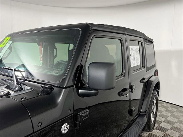 used 2021 Jeep Wrangler Unlimited car, priced at $28,207