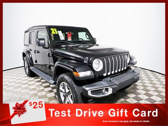 used 2021 Jeep Wrangler Unlimited car, priced at $28,207