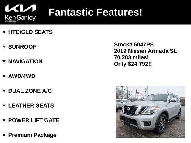 used 2019 Nissan Armada car, priced at $24,792