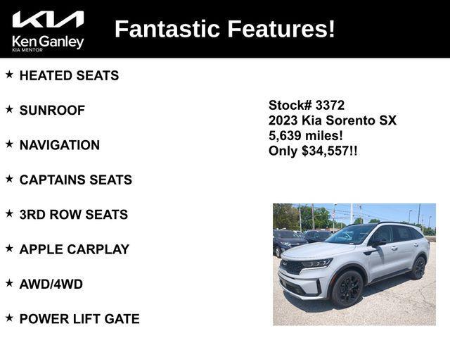 used 2023 Kia Sorento car, priced at $33,978