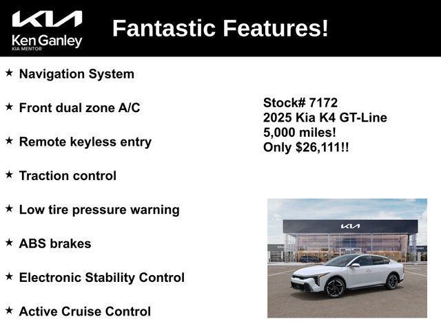 used 2025 Kia K4 car, priced at $26,111