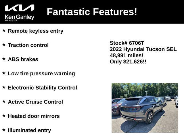 used 2022 Hyundai Tucson car, priced at $21,626