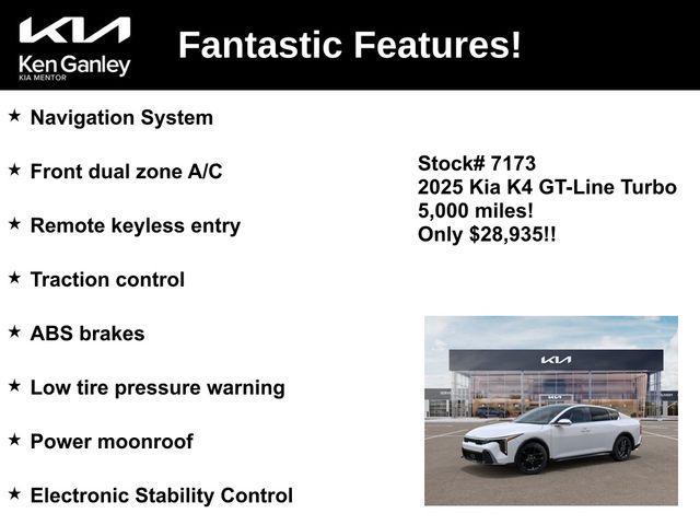 used 2025 Kia K4 car, priced at $28,935