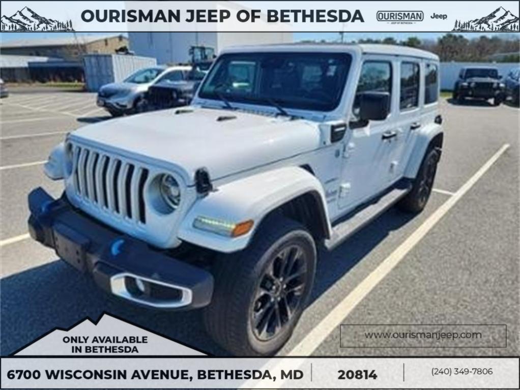 used 2022 Jeep Wrangler Unlimited 4xe car, priced at $33,500