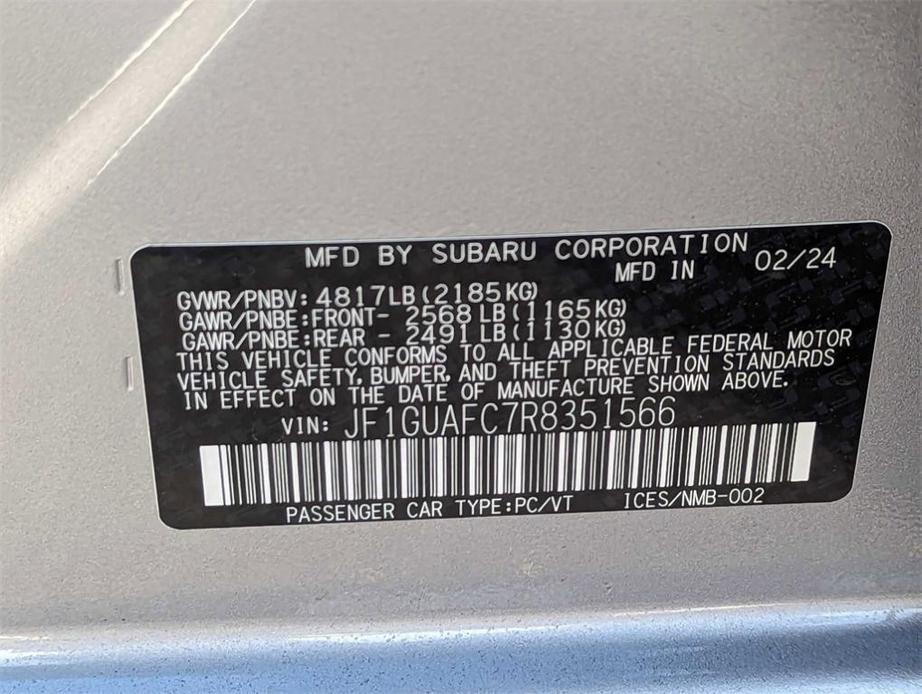 new 2024 Subaru Impreza car, priced at $28,897