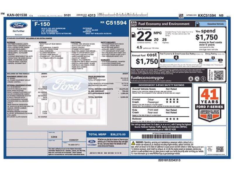 used 2019 Ford F-150 car, priced at $19,903