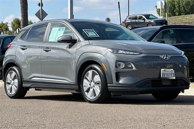 used 2021 Hyundai Kona EV car, priced at $24,489