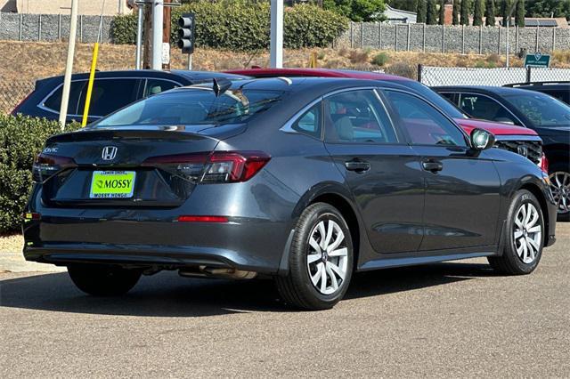 new 2025 Honda Civic car, priced at $25,400