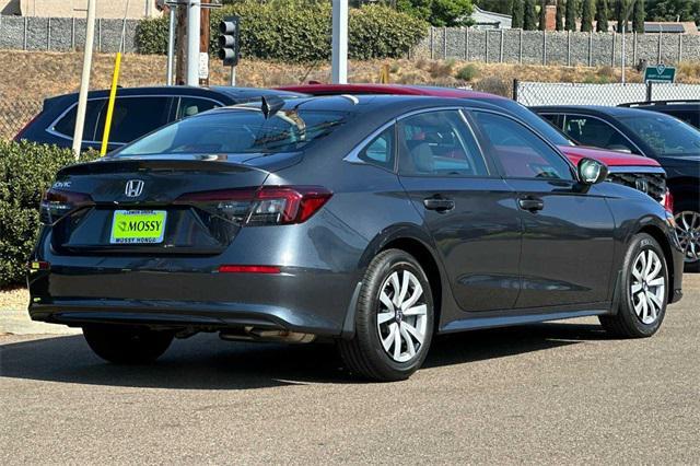 new 2025 Honda Civic car, priced at $25,345