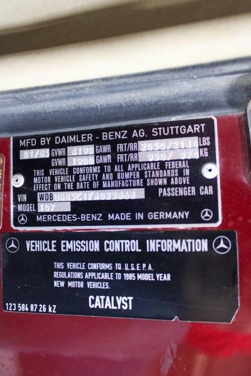 used 1985 Mercedes-Benz S-Class car, priced at $17,900