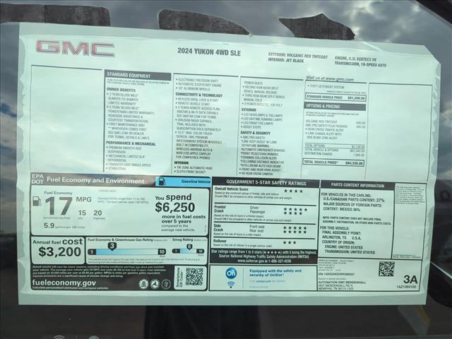 new 2024 GMC Yukon car, priced at $59,819