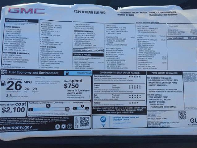 new 2024 GMC Terrain car, priced at $34,245
