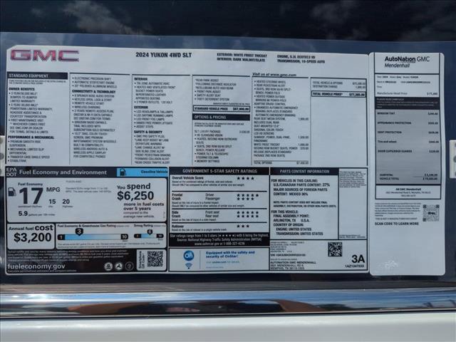 new 2024 GMC Yukon car, priced at $72,299