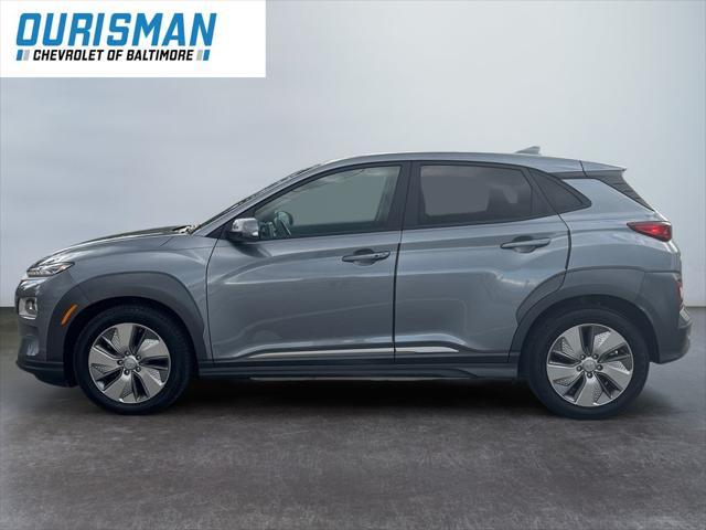 used 2021 Hyundai Kona EV car, priced at $18,500