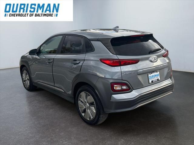 used 2021 Hyundai Kona EV car, priced at $18,500