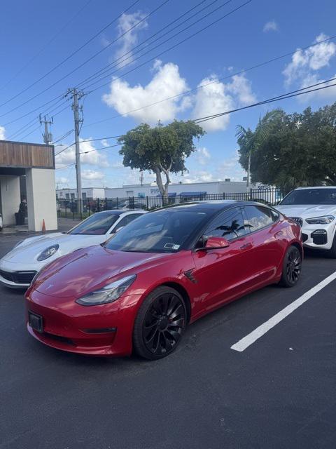 used 2023 Tesla Model 3 car, priced at $31,889
