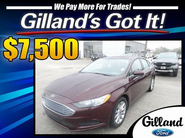 used 2017 Ford Fusion car, priced at $7,500