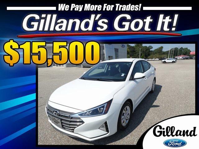 used 2019 Hyundai Elantra car, priced at $15,500