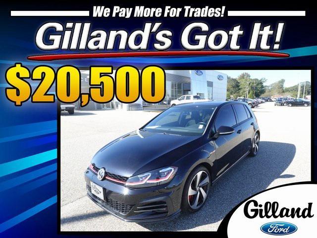 used 2020 Volkswagen Golf GTI car, priced at $19,450