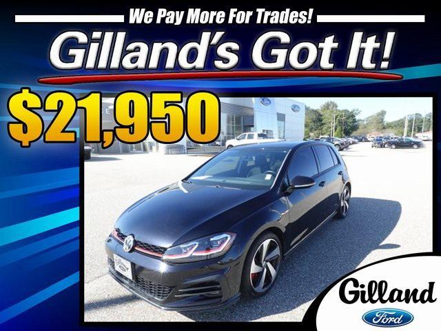 used 2020 Volkswagen Golf GTI car, priced at $21,950