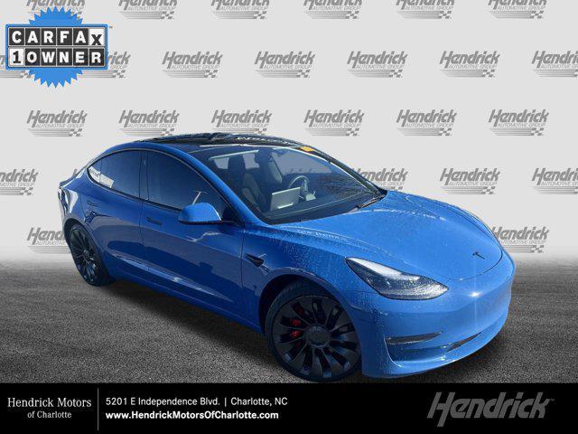 used 2023 Tesla Model 3 car, priced at $34,490