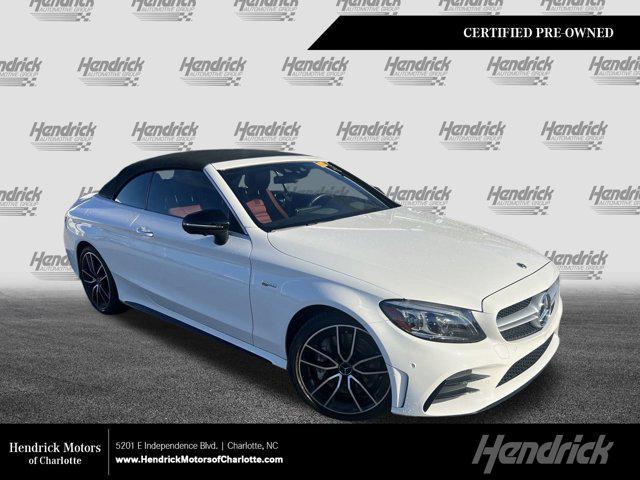 used 2022 Mercedes-Benz AMG C 43 car, priced at $57,990