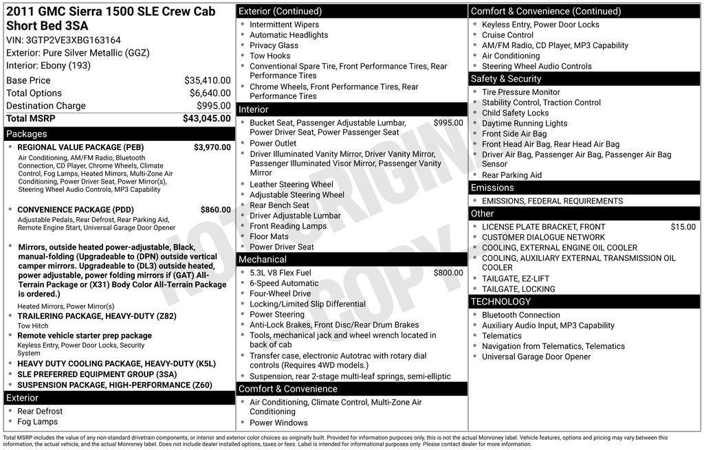 used 2011 GMC Sierra 1500 car, priced at $12,500