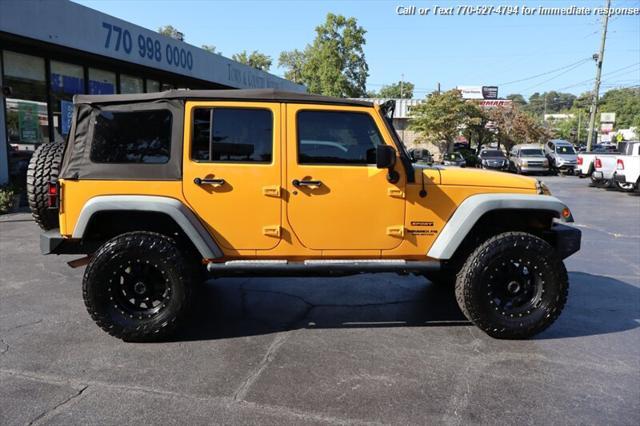 used 2012 Jeep Wrangler Unlimited car, priced at $17,998