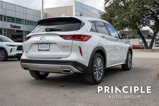 new 2025 INFINITI QX50 car, priced at $49,545