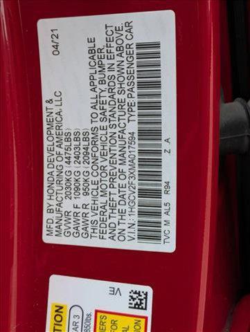 used 2021 Honda Accord car, priced at $26,998