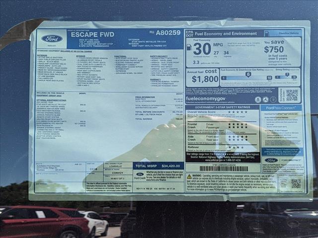 new 2024 Ford Escape car, priced at $33,920