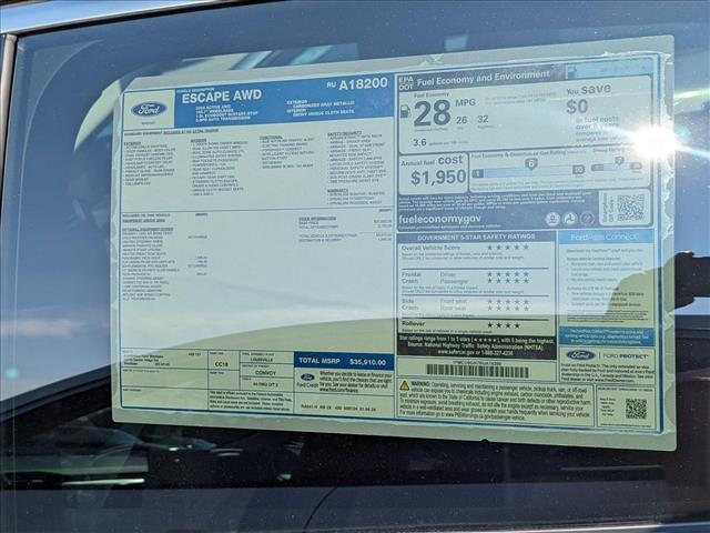 new 2024 Ford Escape car, priced at $34,542