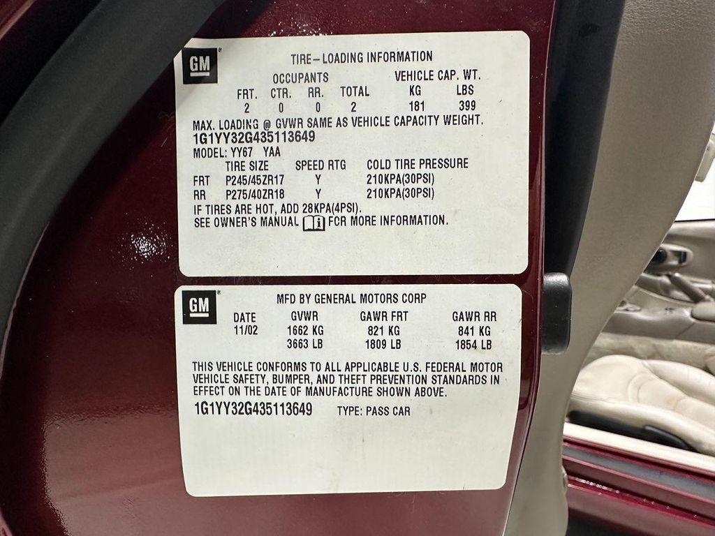 used 2003 Chevrolet Corvette car, priced at $23,800