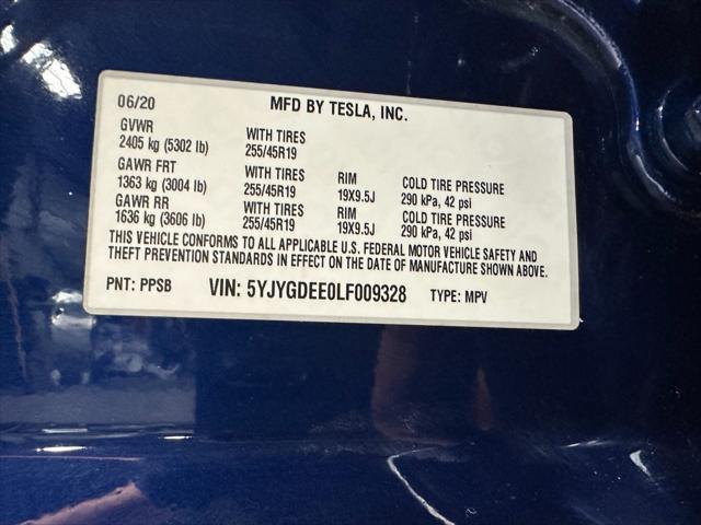 used 2020 Tesla Model Y car, priced at $19,995