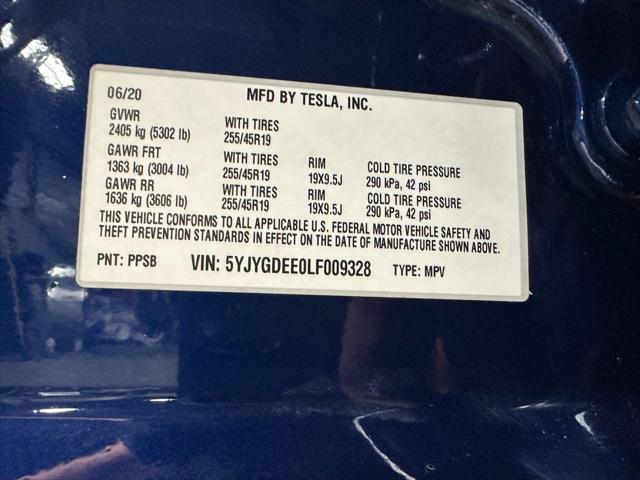 used 2020 Tesla Model Y car, priced at $19,500