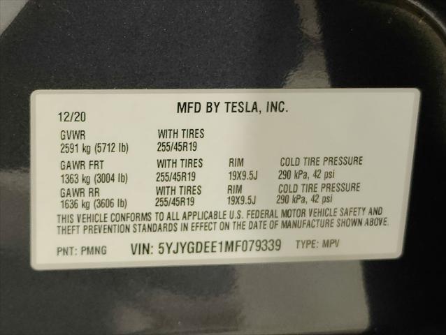used 2021 Tesla Model Y car, priced at $18,977