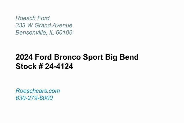 new 2024 Ford Bronco Sport car, priced at $27,963