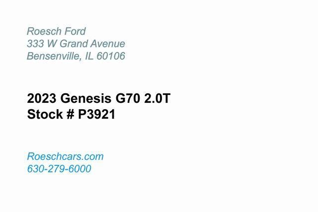 used 2023 Genesis G70 car, priced at $33,588