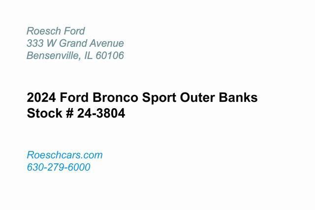 new 2024 Ford Bronco Sport car, priced at $32,308