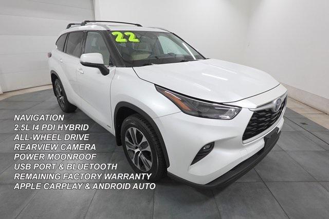 used 2022 Toyota Highlander Hybrid car, priced at $36,000
