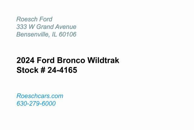 new 2024 Ford Bronco car, priced at $64,640