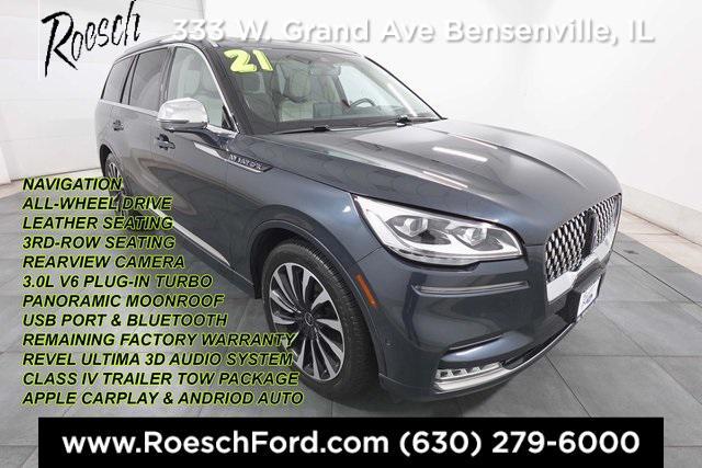 used 2021 Lincoln Aviator car, priced at $47,000