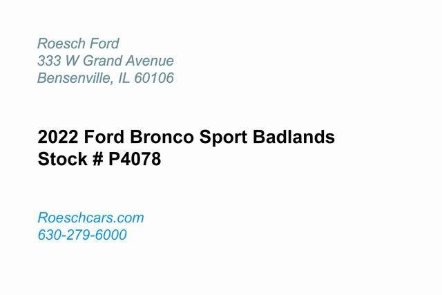 used 2022 Ford Bronco Sport car, priced at $29,000