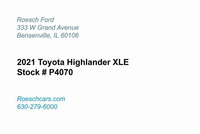 used 2021 Toyota Highlander car, priced at $31,500