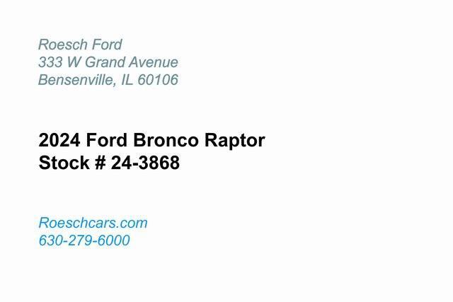 new 2024 Ford Bronco car, priced at $98,355