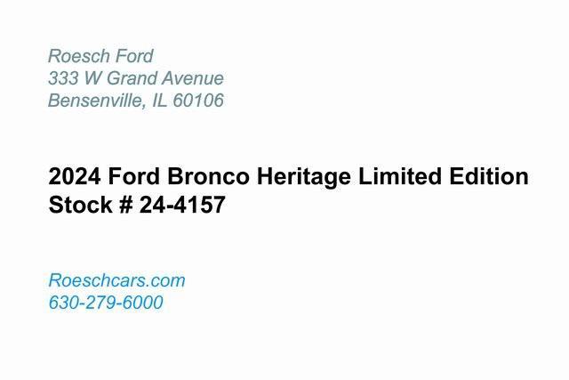 new 2024 Ford Bronco car, priced at $69,733