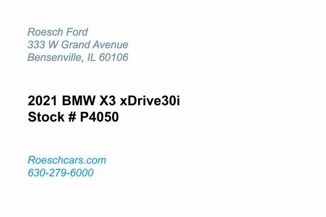 used 2021 BMW X3 car, priced at $24,400